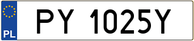 Trailer License Plate